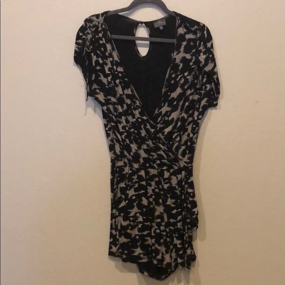 Black and gray romper